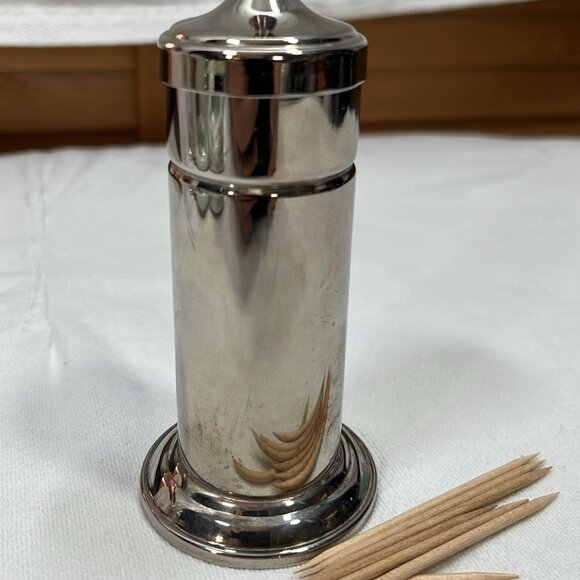Bellini Other - Silver Plate Toothpick Holder Dispenser By Bellini Old Money Vintage Fine Dining
